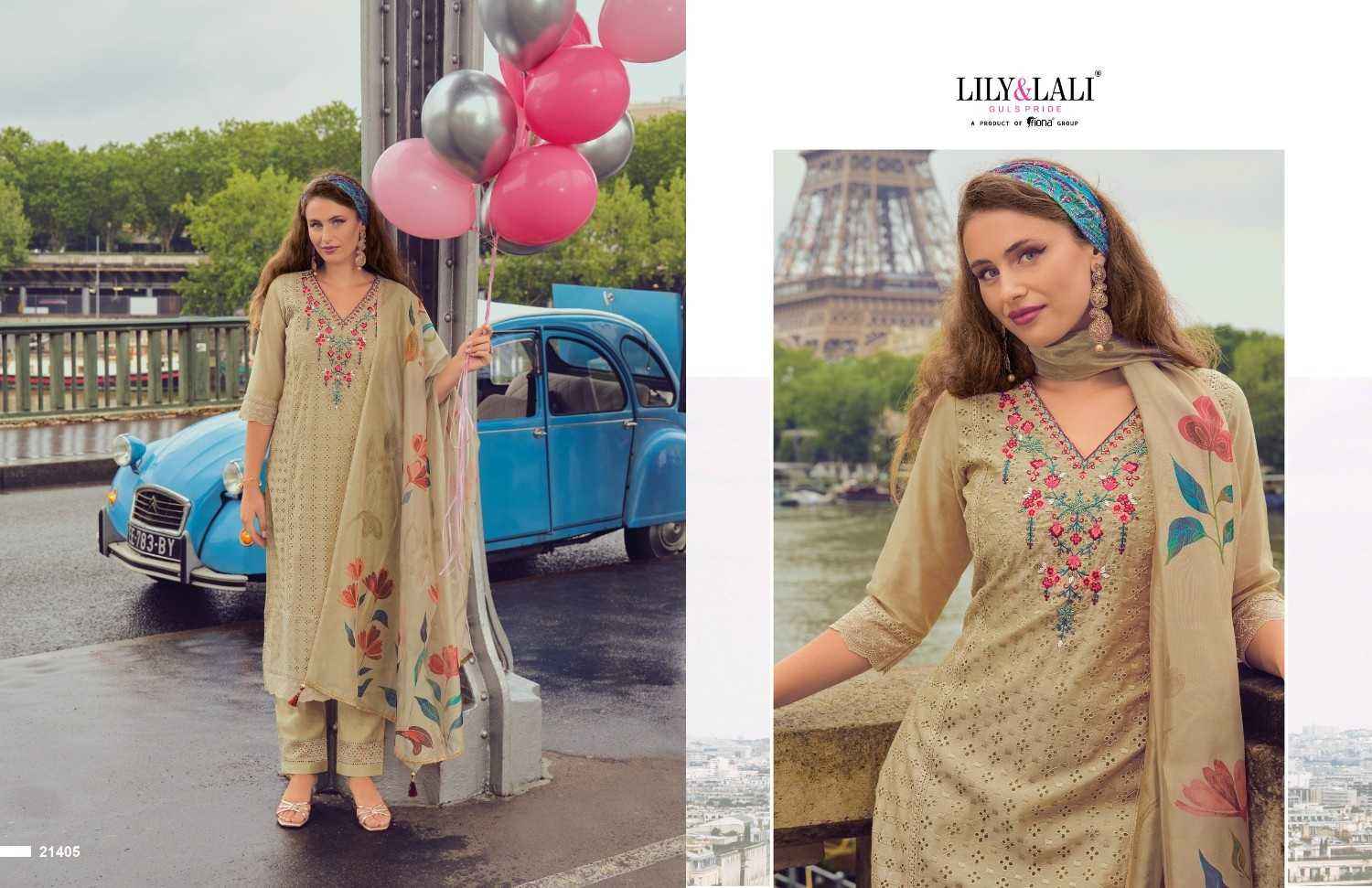 Lily & Lali Nusrat Chanderi Kurti Combo 6 pcs Catalogue