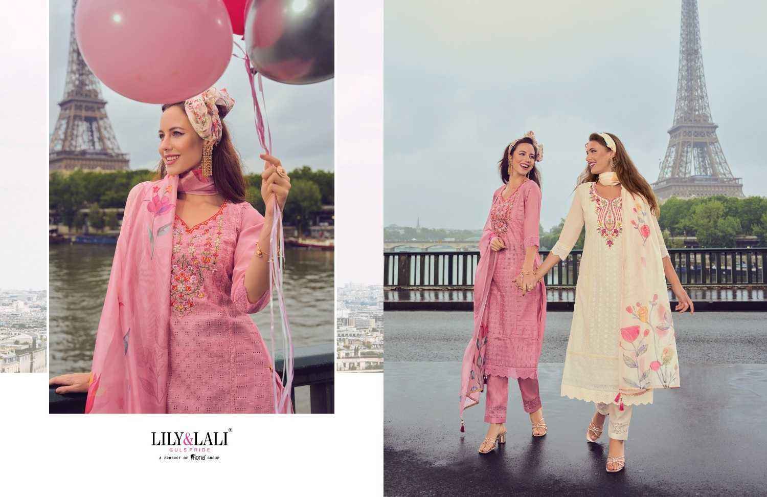 Lily & Lali Nusrat Chanderi Kurti Combo 6 pcs Catalogue