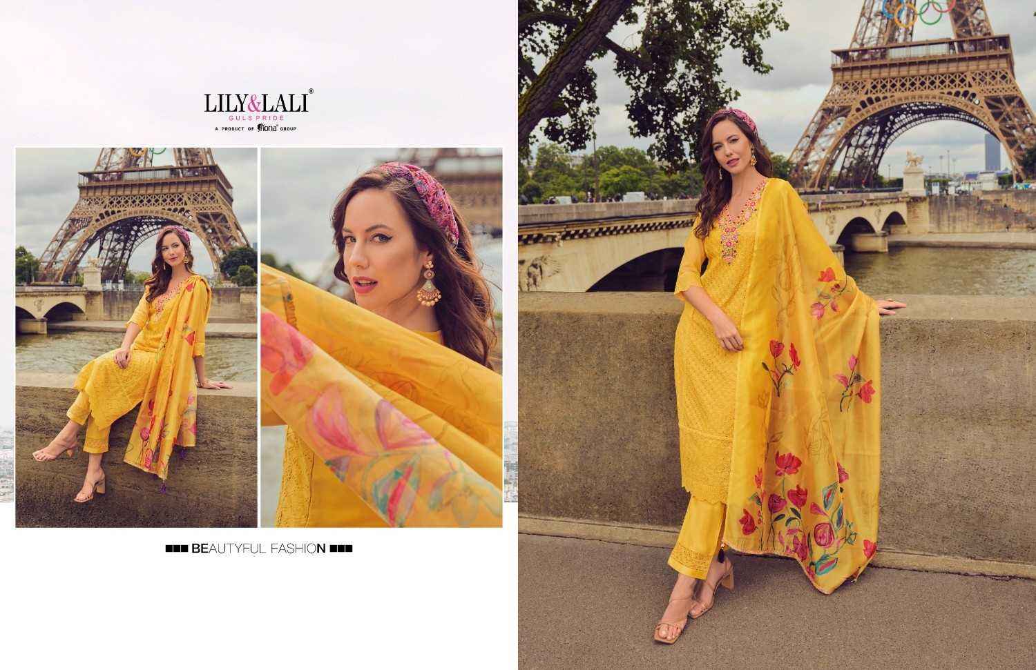 Lily & Lali Nusrat Chanderi Kurti Combo 6 pcs Catalogue