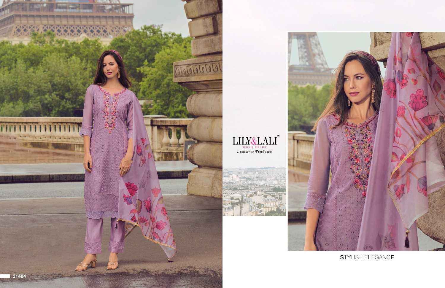 Lily & Lali Nusrat Chanderi Kurti Combo 6 pcs Catalogue