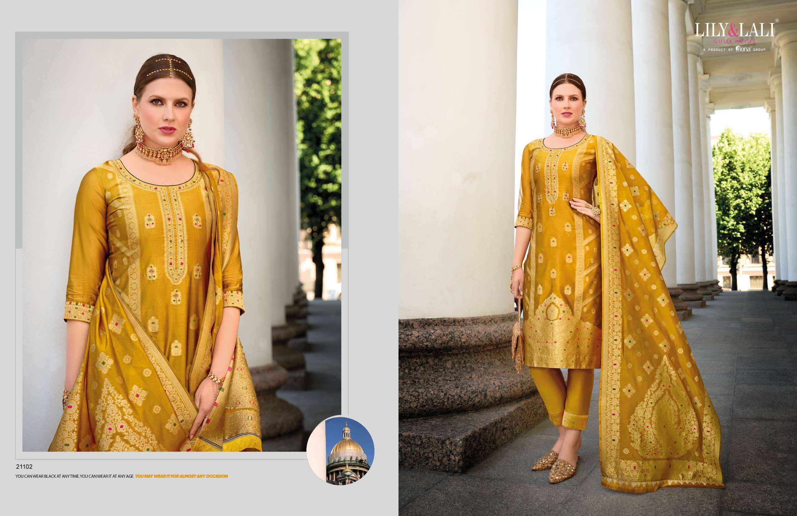 Lily & Lali Silkyness Vol 2 Organza Kurti Combo 6 pcs Catalogue