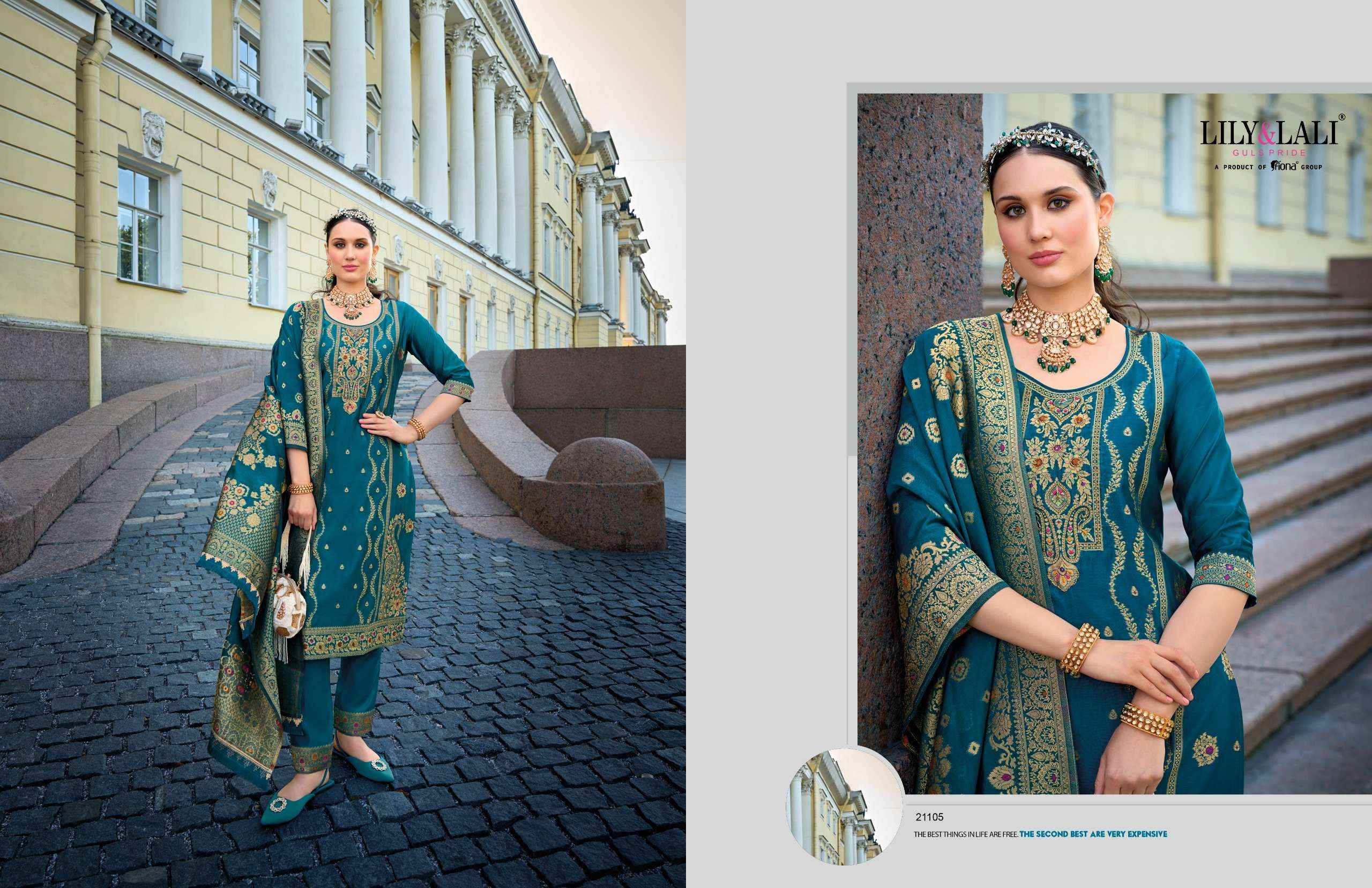 Lily & Lali Silkyness Vol 2 Organza Kurti Combo 6 pcs Catalogue