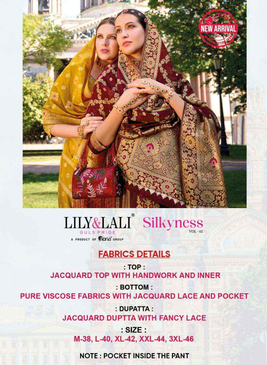 Lily & Lali Silkyness Vol 2 Organza Kurti Combo 6 pcs Catalogue