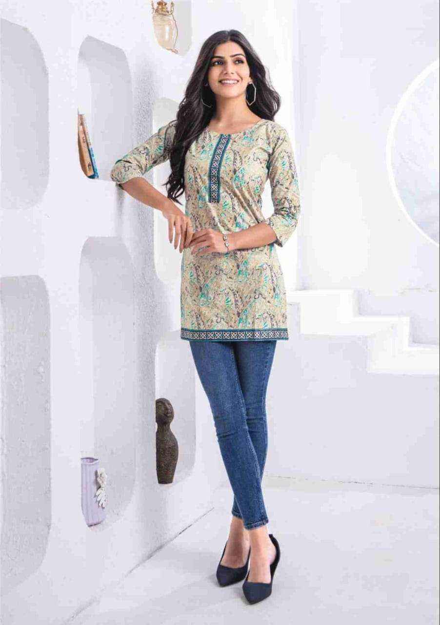 Mayur Creation Crystal Vol 3 Cotton Kurti 12 pcs Catalogue