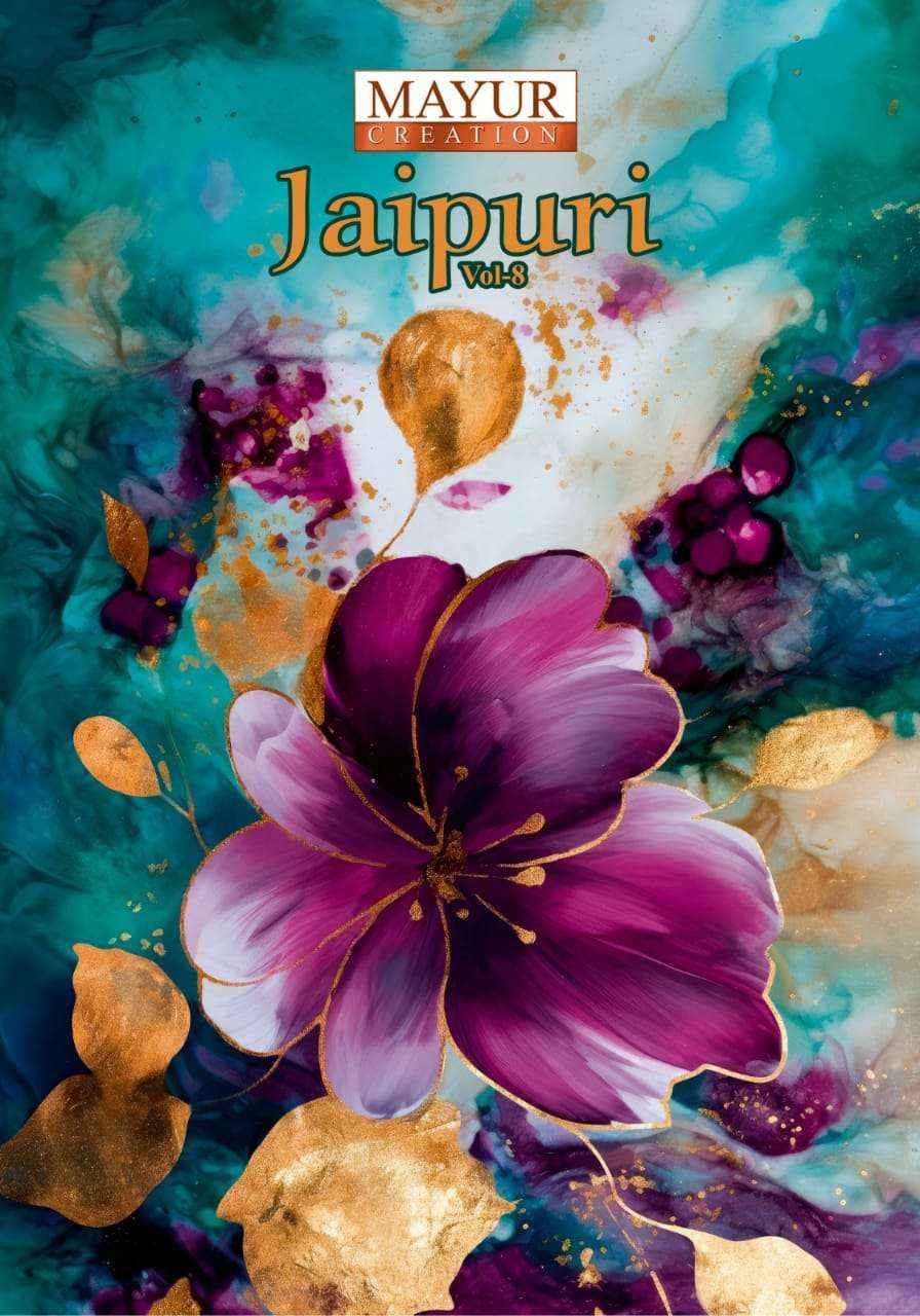 Mayur Creation Jaipuri Vol 8 Cotton Dress Material 10 pcs Catalogue