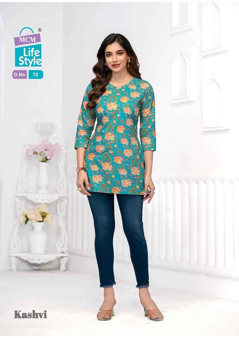 MCM Lifestyle Kashvi Vol 5 Short Cotton Kurti 10 pcs Catalogue