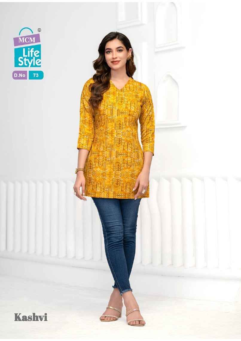 MCM Lifestyle Kashvi Vol 5 Short Cotton Kurti 10 pcs Catalogue