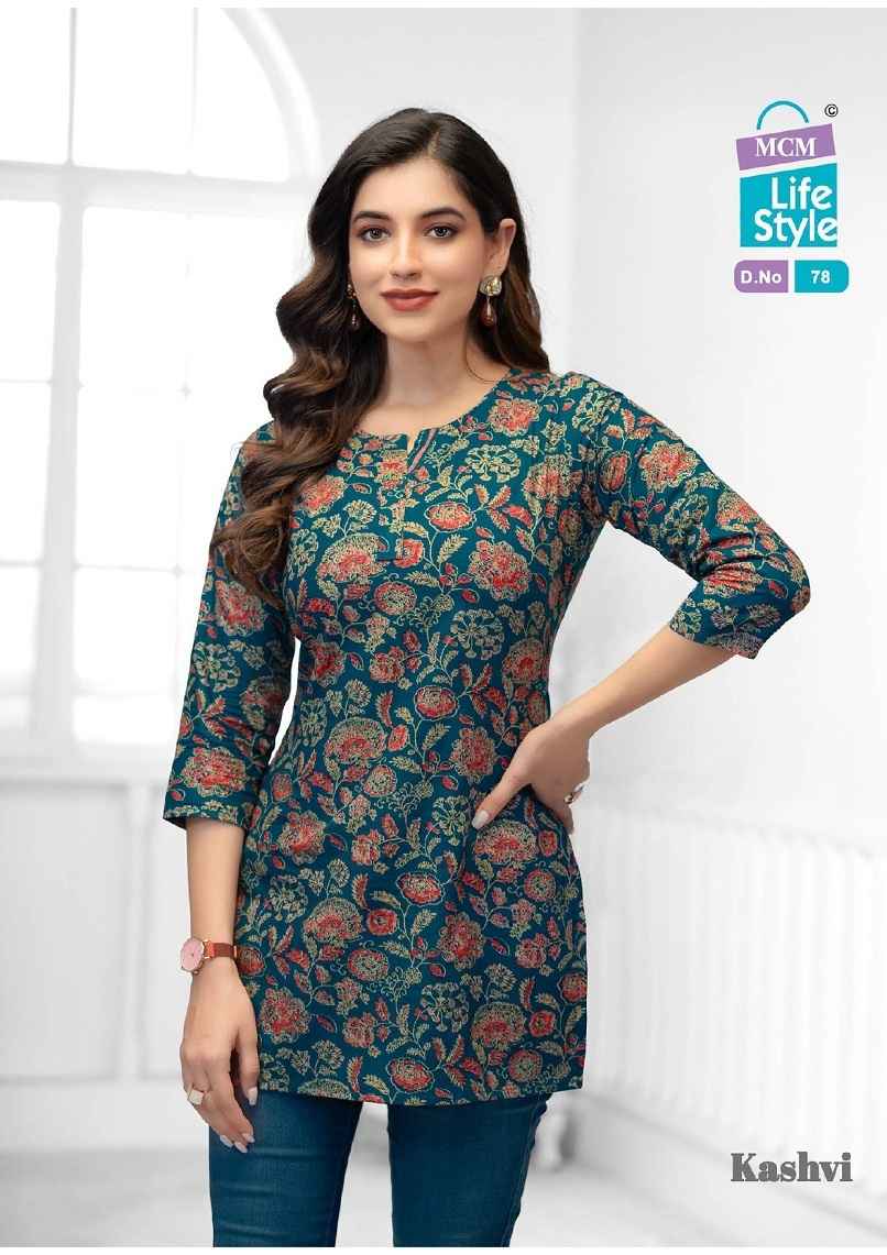 MCM Lifestyle Kashvi Vol 5 Short Cotton Kurti 10 pcs Catalogue