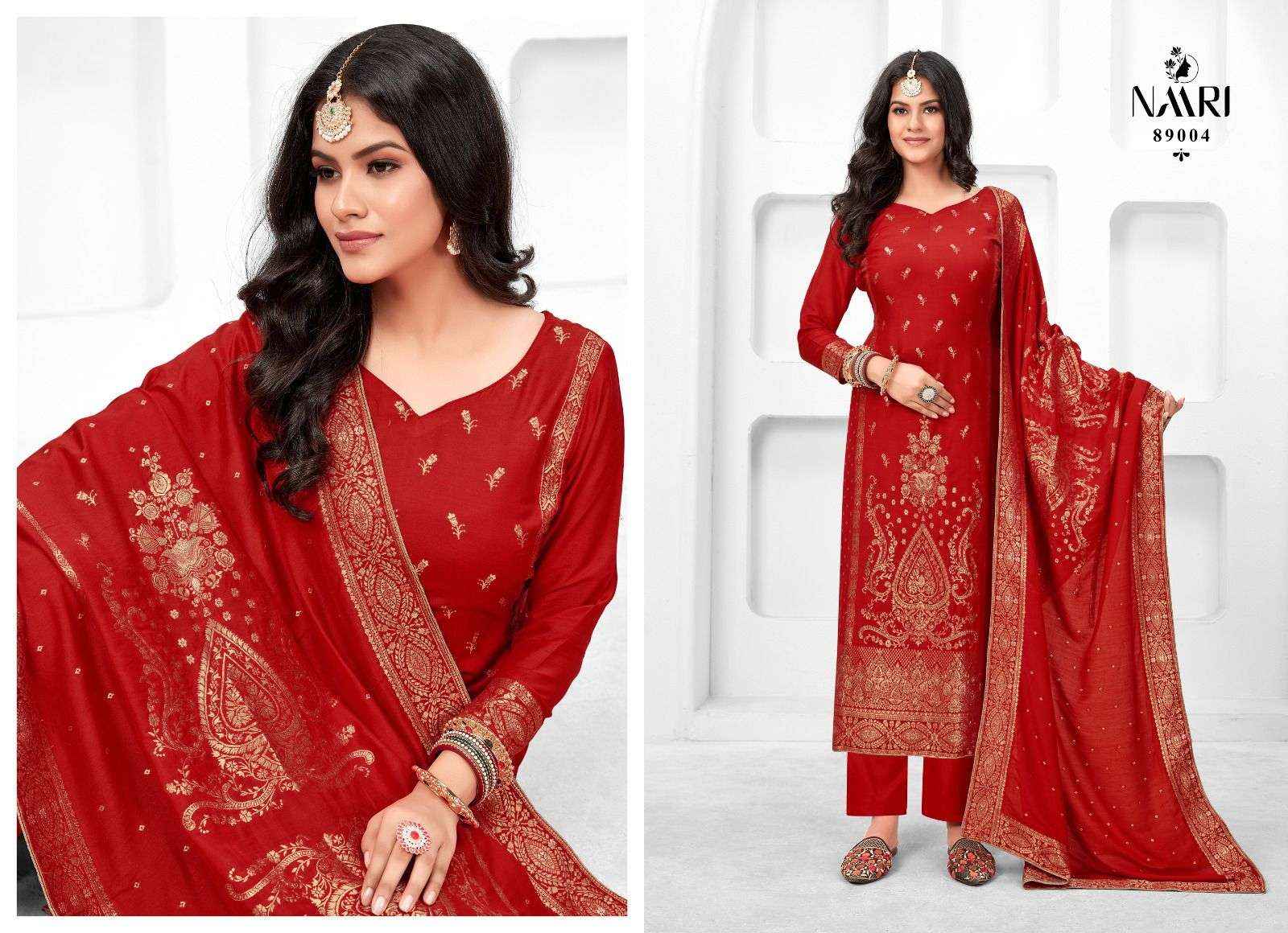 Naari Mehak Vol 2 Muslin Jacquard Dress Material 4 pcs Catalogue