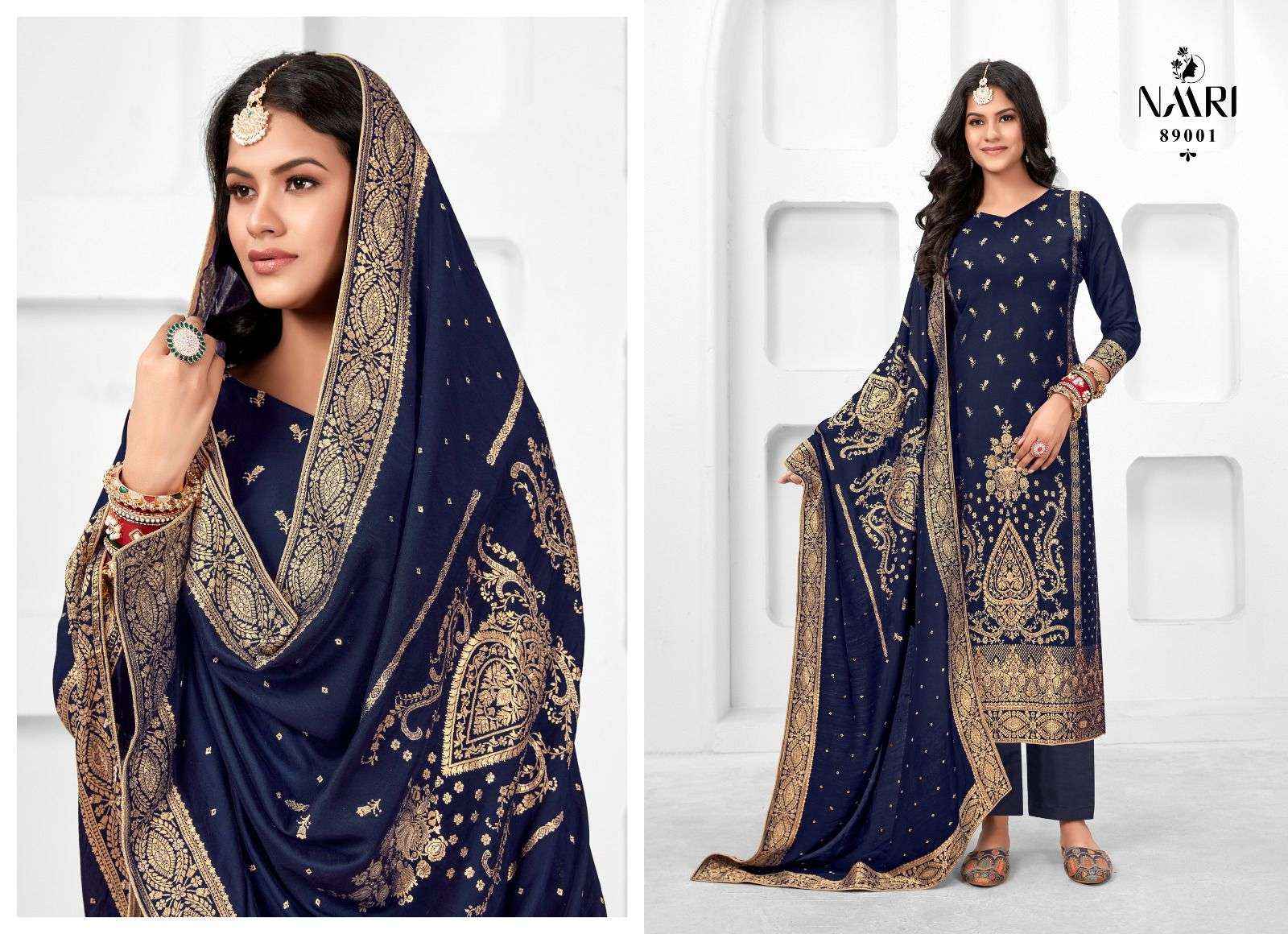 Naari Mehak Vol 2 Muslin Jacquard Dress Material 4 pcs Catalogue
