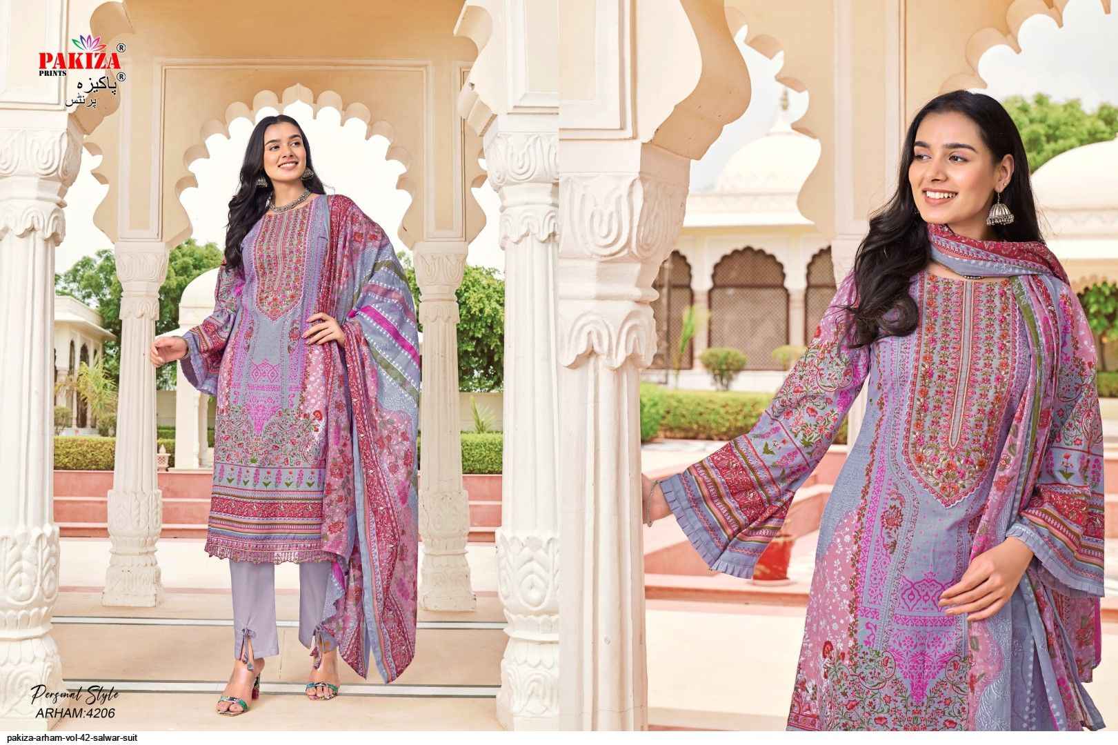 Pakiza Prints Arham Vol 42 Lawn Dress Material 10 pcs Catalogue