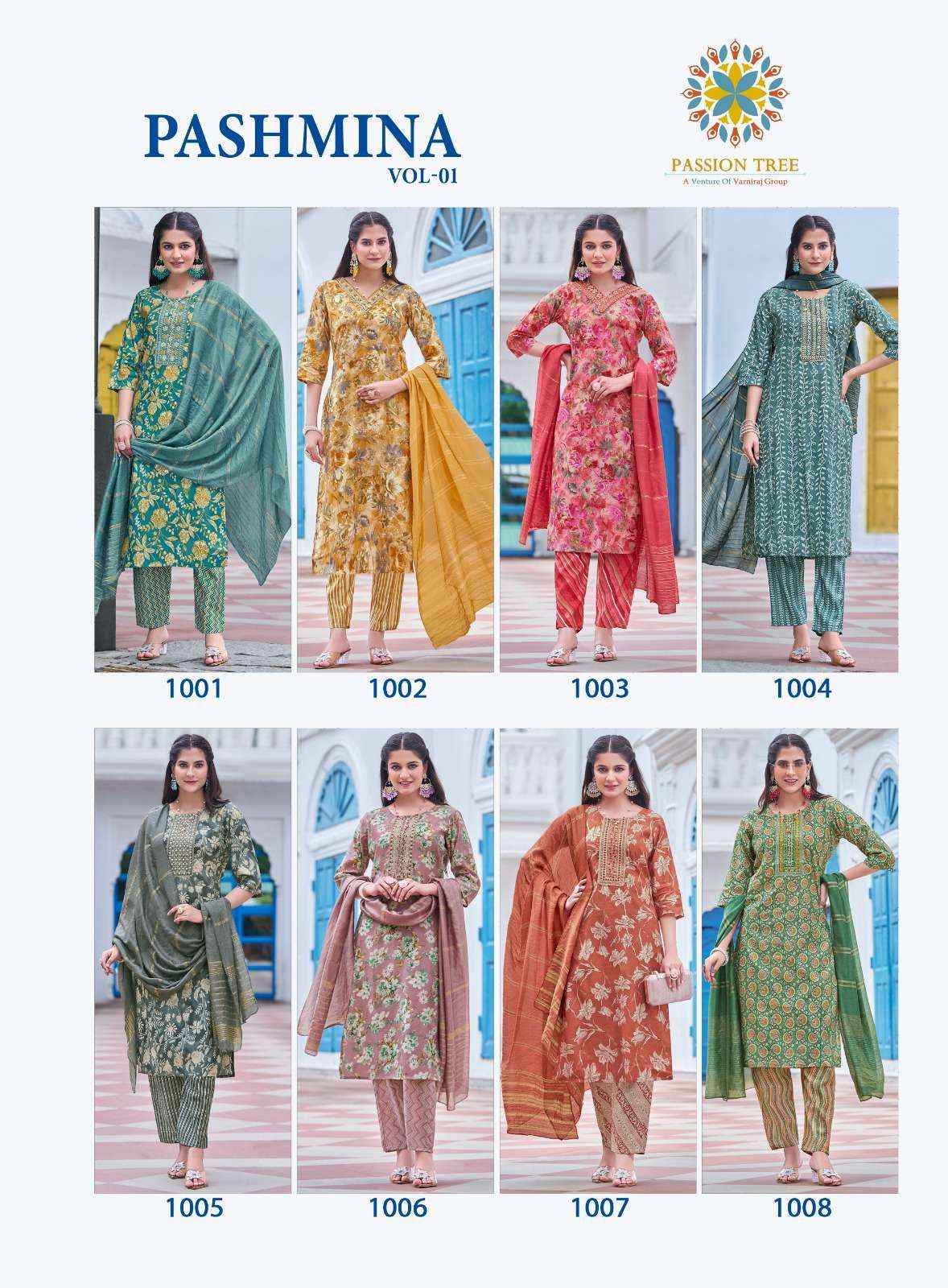 Passion Tree Pashmina Vol 1 Modal Kurti Combo 8 pcs Catalogue