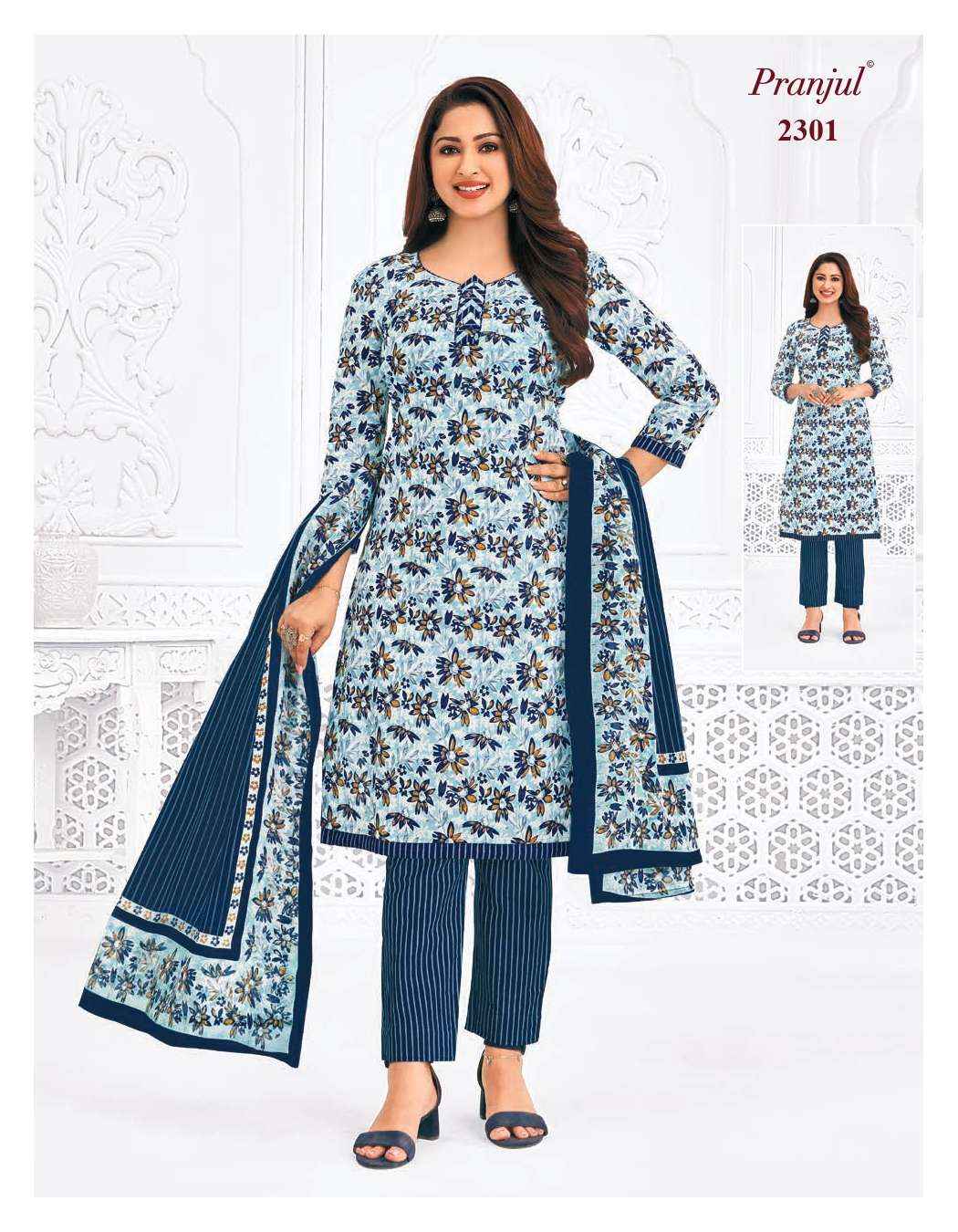 Pranjul Priyanka Vol 23 Cotton Dress Material 36 pcs Catalogue