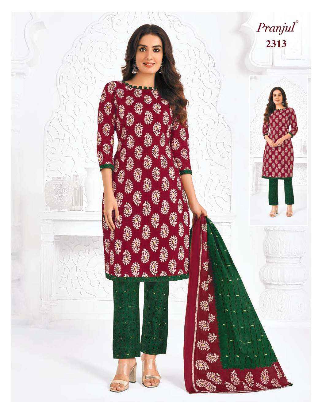 Pranjul Priyanka Vol 23 Cotton Dress Material 36 pcs Catalogue