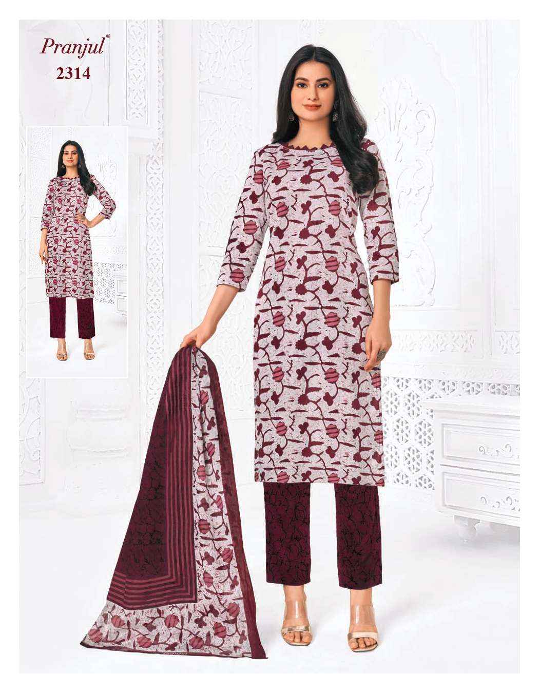 Pranjul Priyanka Vol 23 Cotton Dress Material 36 pcs Catalogue