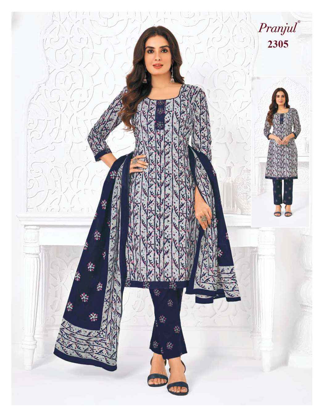 Pranjul Priyanka Vol 23 Cotton Dress Material 36 pcs Catalogue
