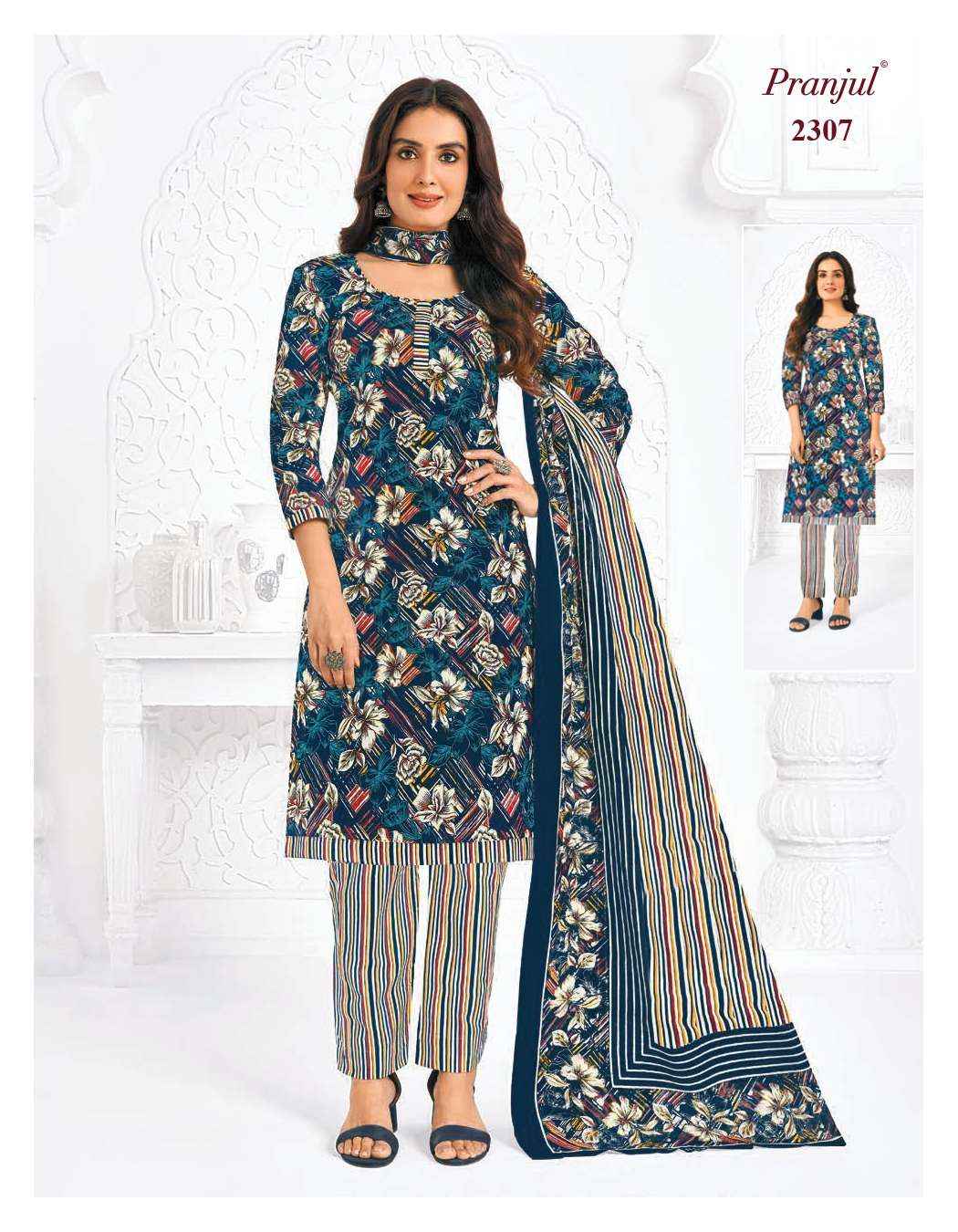 Pranjul Priyanka Vol 23 Cotton Dress Material 36 pcs Catalogue