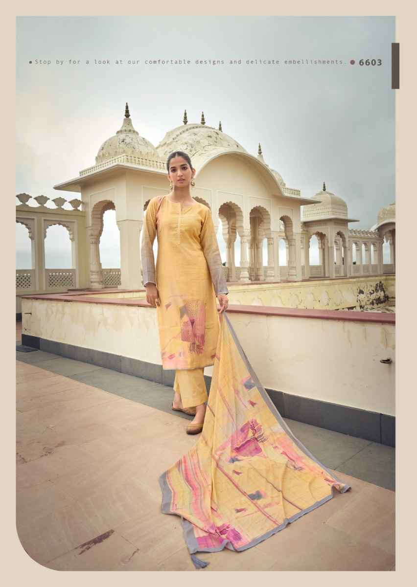 PRM Trendz Eknoor Musline Silk Dress Material 6 pcs Catalogue