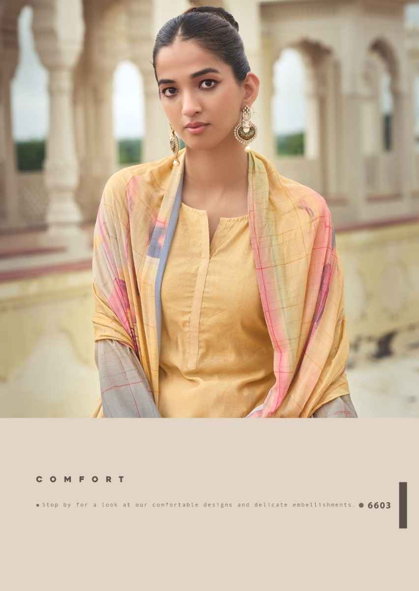 PRM Trendz Eknoor Musline Silk Dress Material 6 pcs Catalogue