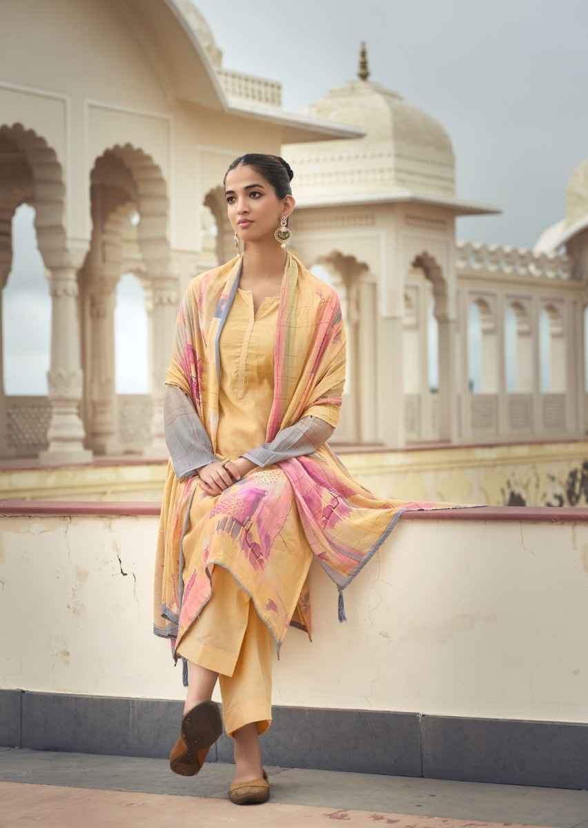 PRM Trendz Eknoor Musline Silk Dress Material 6 pcs Catalogue
