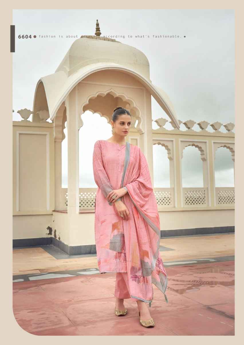 PRM Trendz Eknoor Musline Silk Dress Material 6 pcs Catalogue