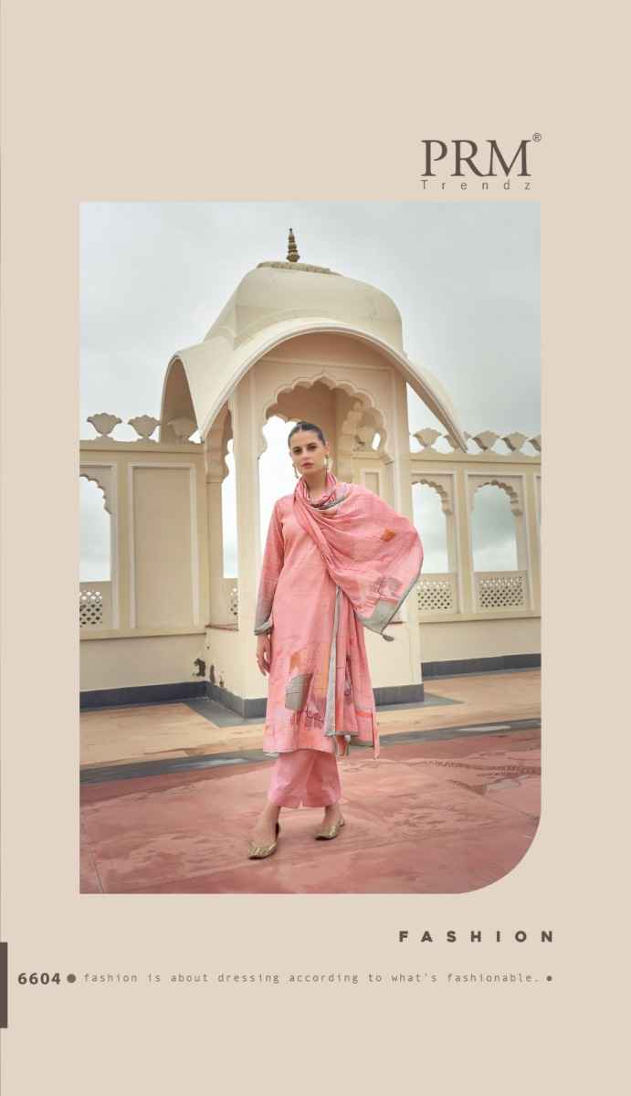 PRM Trendz Eknoor Musline Silk Dress Material 6 pcs Catalogue