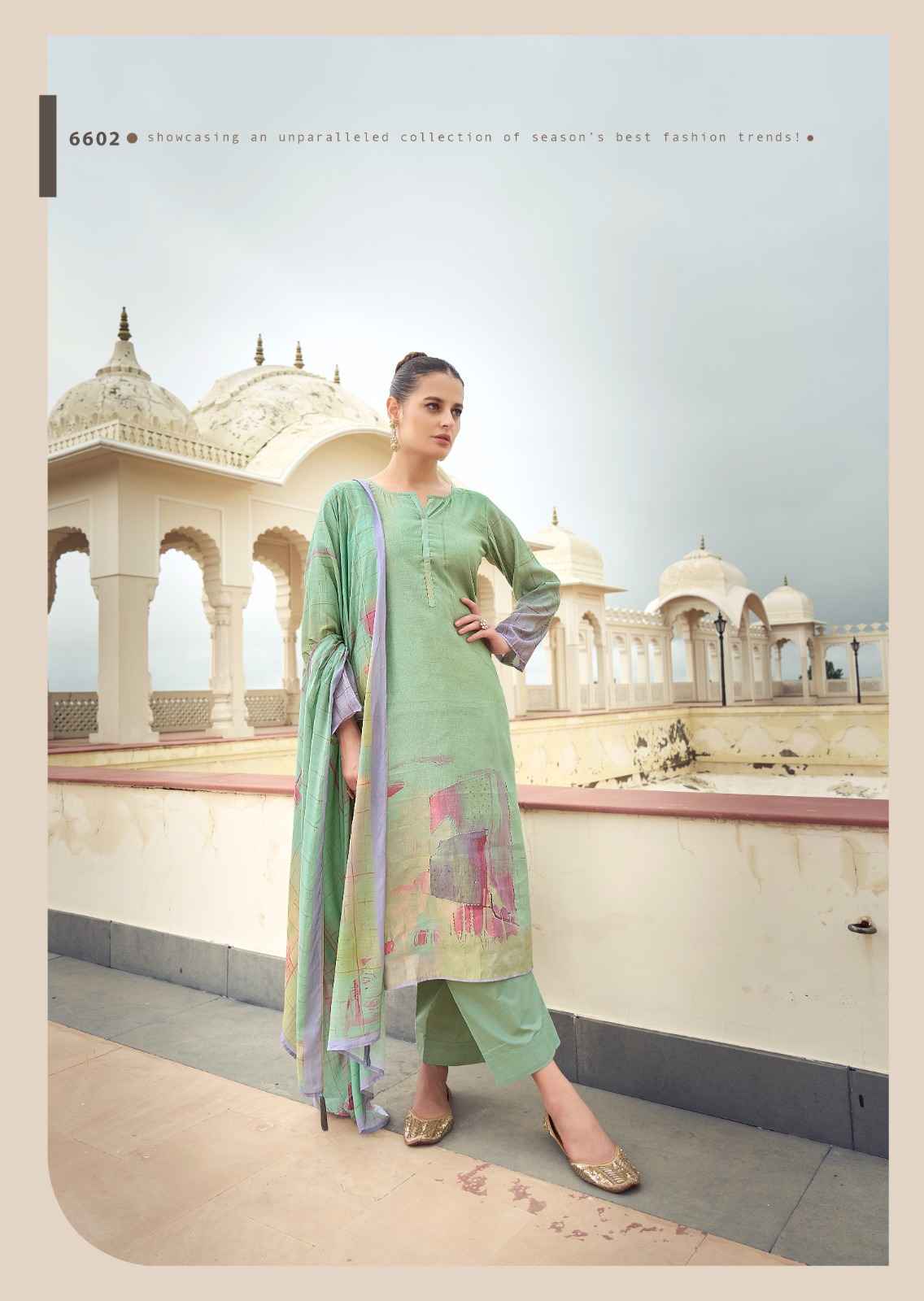 PRM Trendz Eknoor Musline Silk Dress Material 6 pcs Catalogue