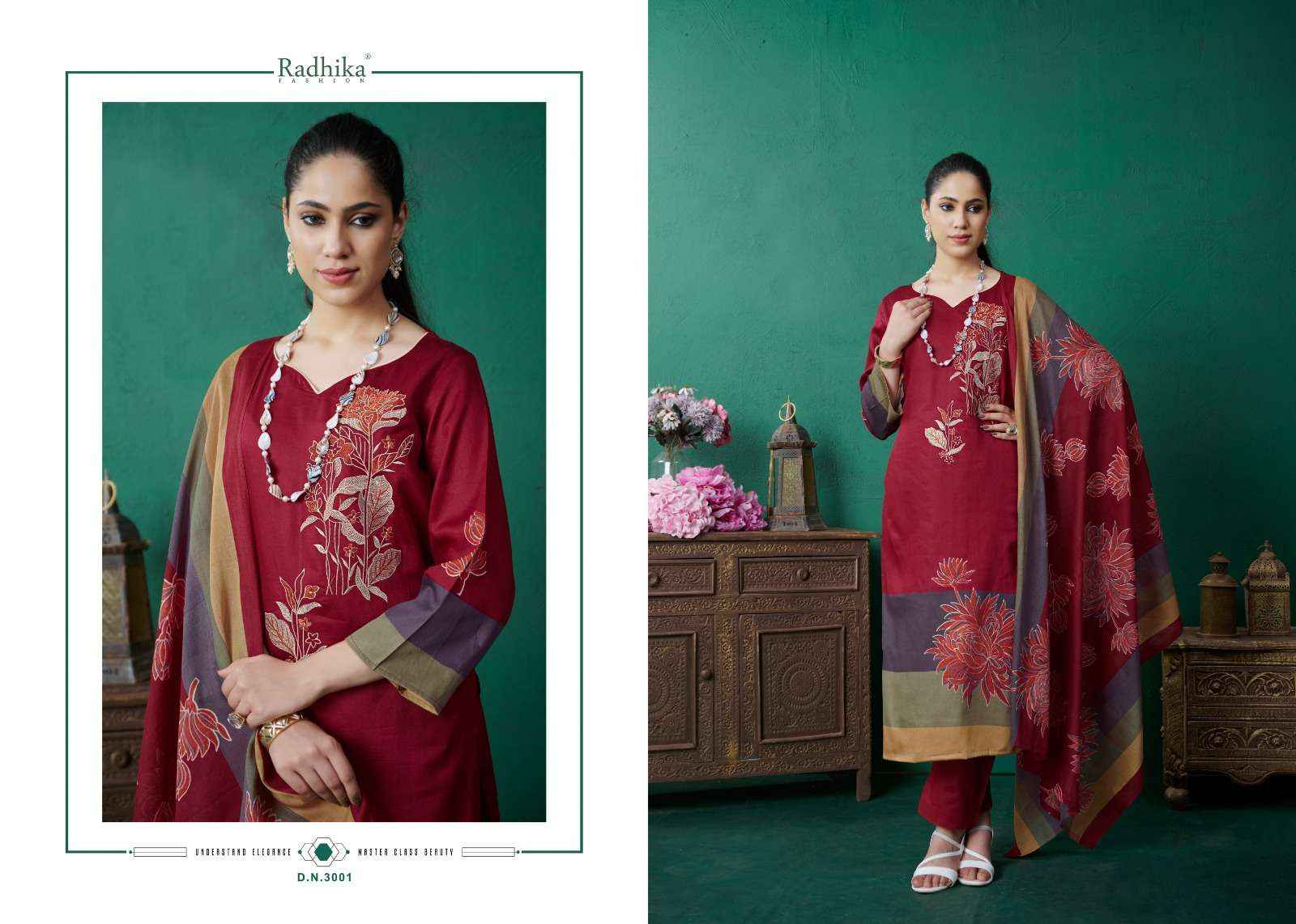 Radhika Azara Mahek Jam Cotton Dress Material 4 pcs Catalogue