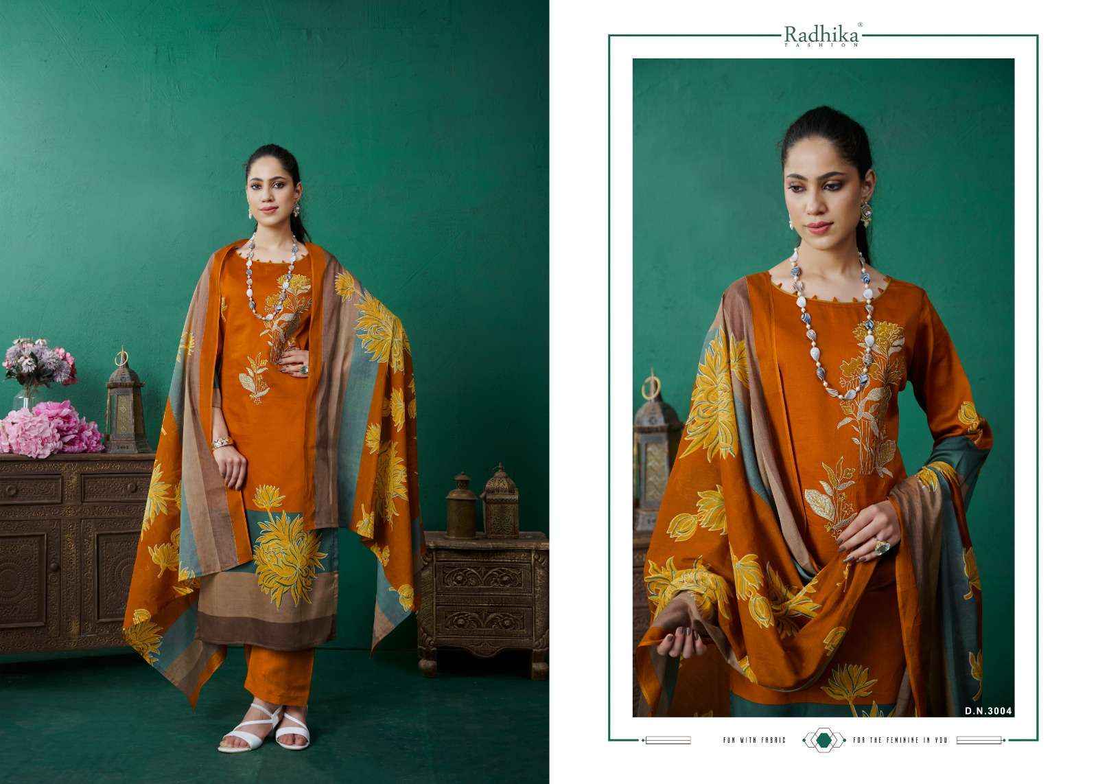 Radhika Azara Mahek Jam Cotton Dress Material 4 pcs Catalogue