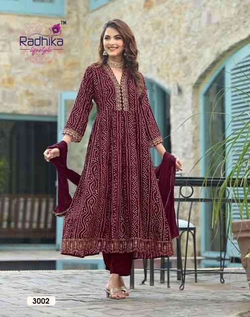 Radhika Lifestyle Anarkali Vol-3 Readymade Rayon Dress 6 Pc Catalog