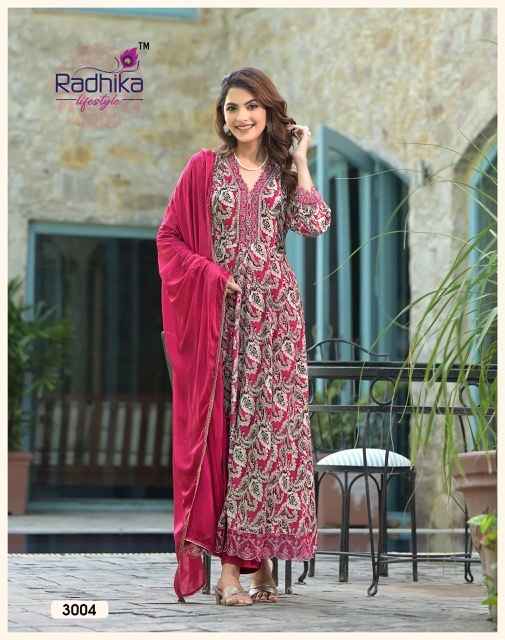 Radhika Lifestyle Anarkali Vol-3 Readymade Rayon Dress 6 Pc Catalog