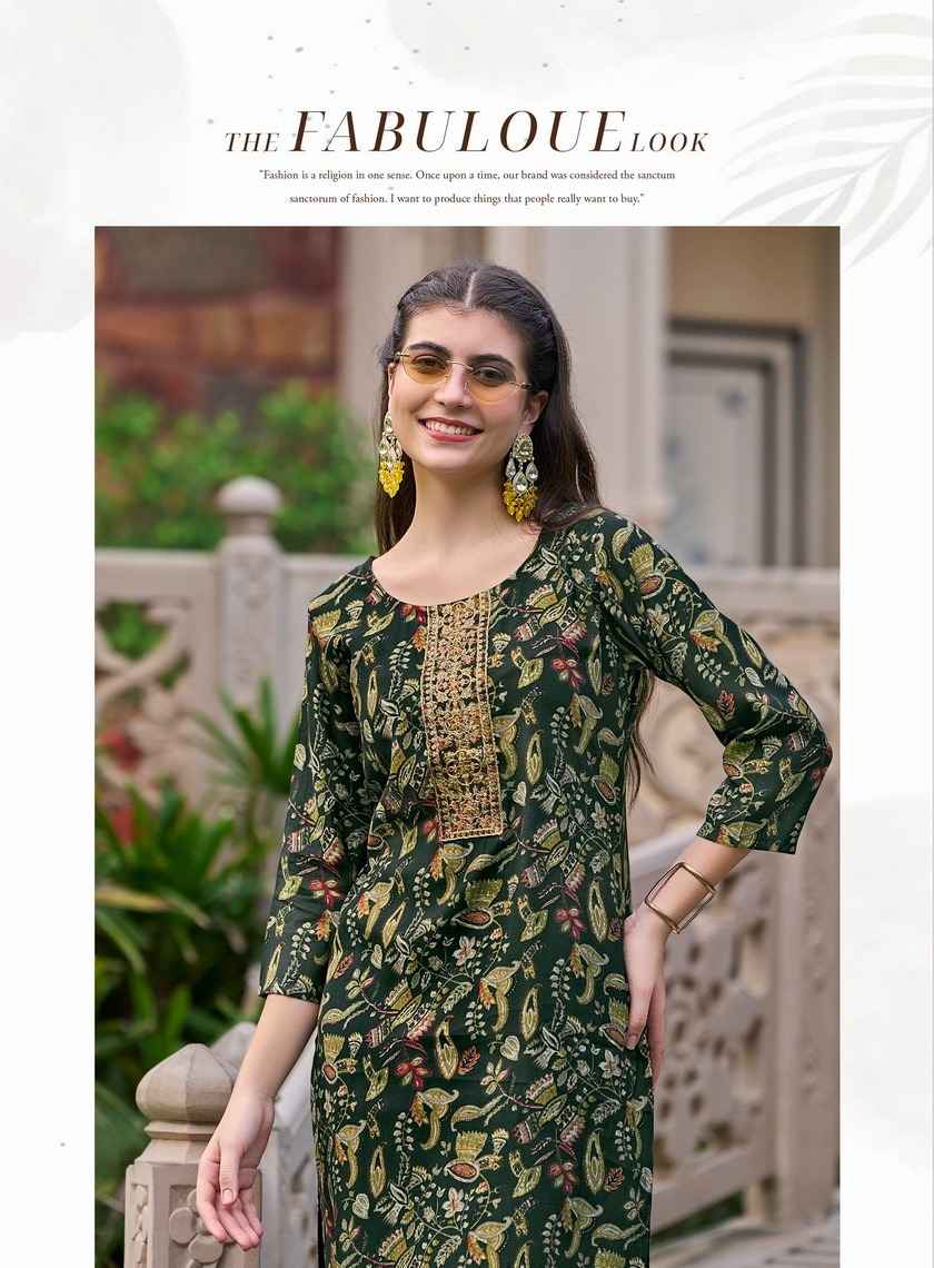 Radhika Lifestyle Charming Vol 6 Chanderi Kurti 6 pcs Catalogue