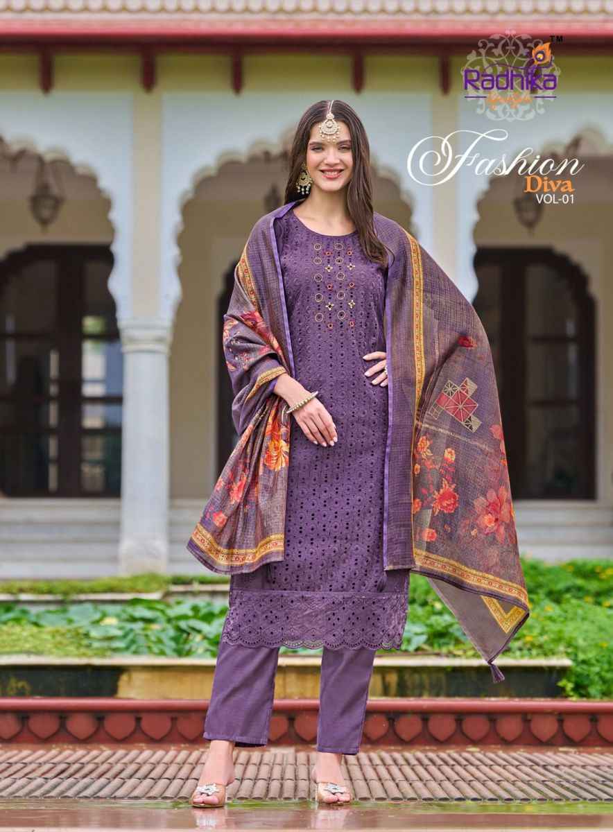 Radhika Lifestyle Fashion Diva Vol 1 Chanderi Silk Kurti Combo 6 pcs Catalogue