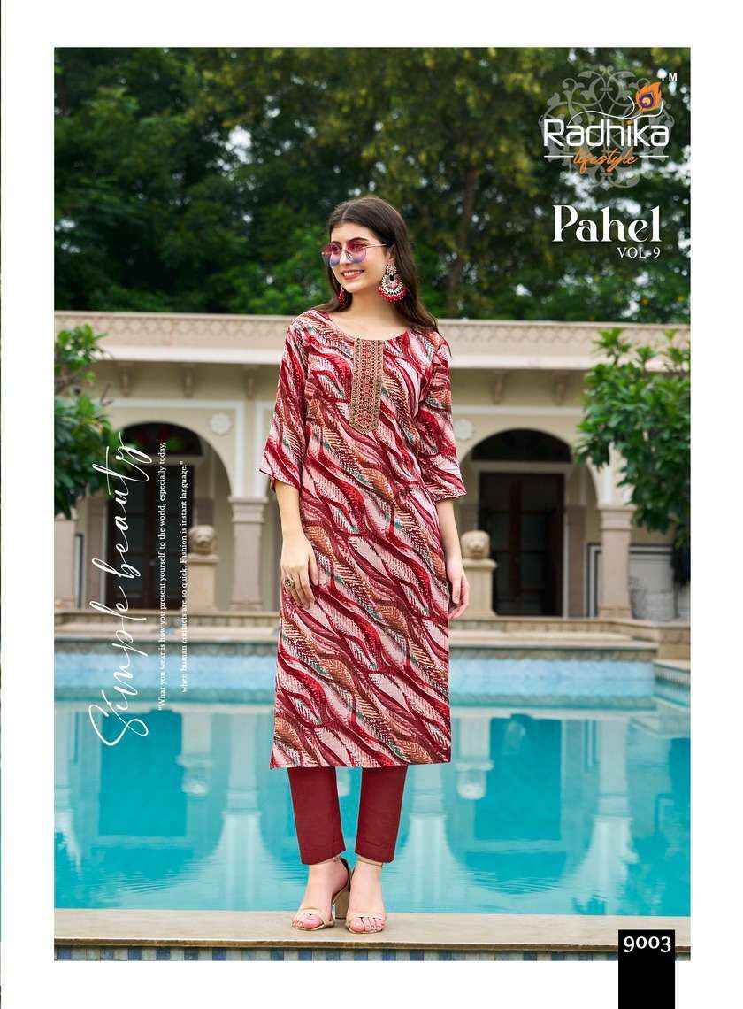 Radhika Lifestyle Pahel Vol 8 Rayon Kurti 7 pcs Catalogue