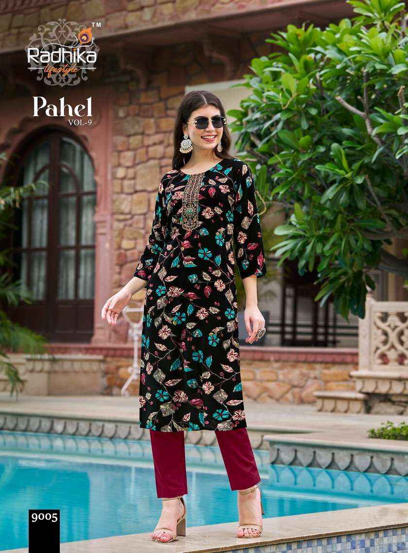 Radhika Lifestyle Pahel Vol 8 Rayon Kurti 7 pcs Catalogue