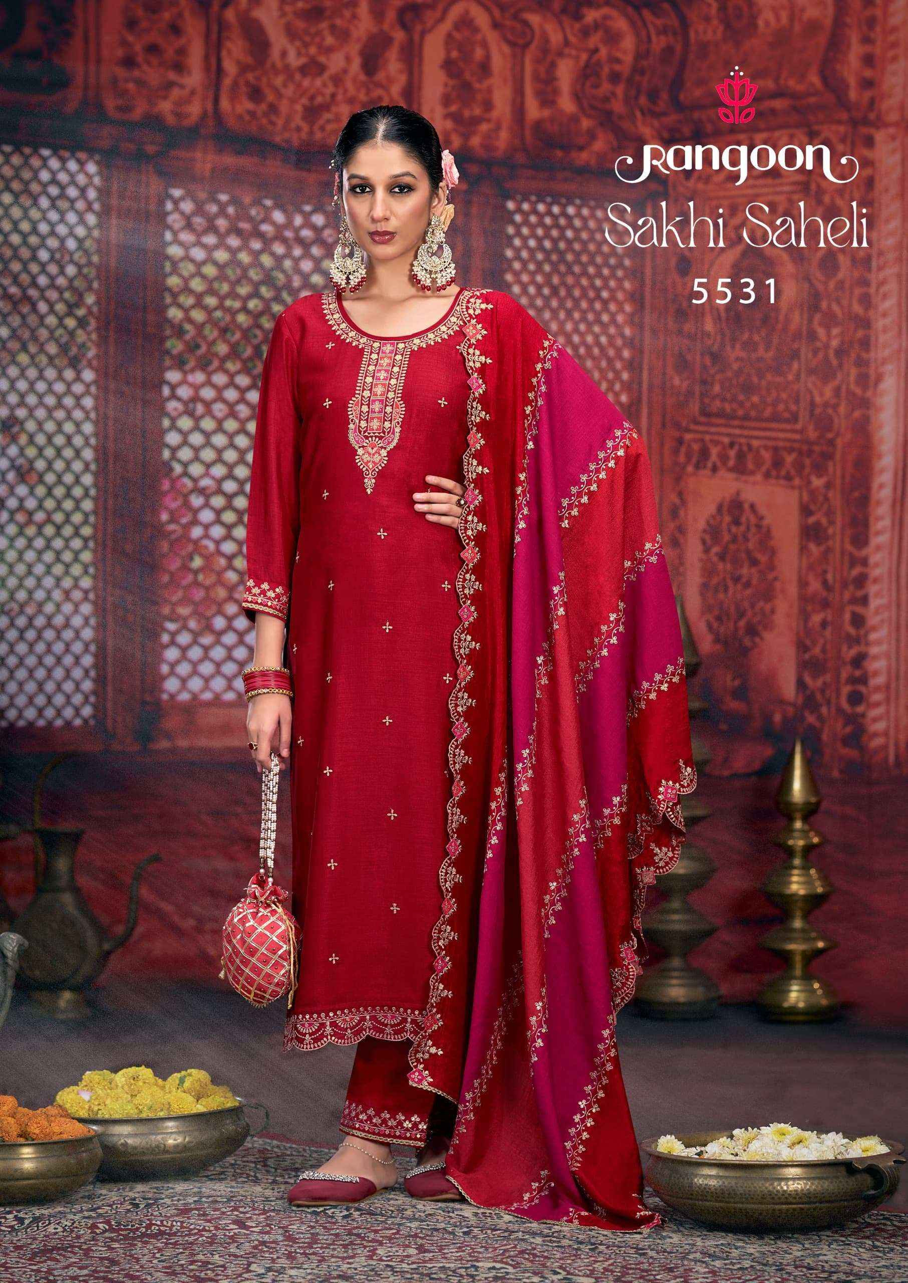 Rangoon Sakhi Saheli Silk Kurti Combo 2 pcs Catalogue