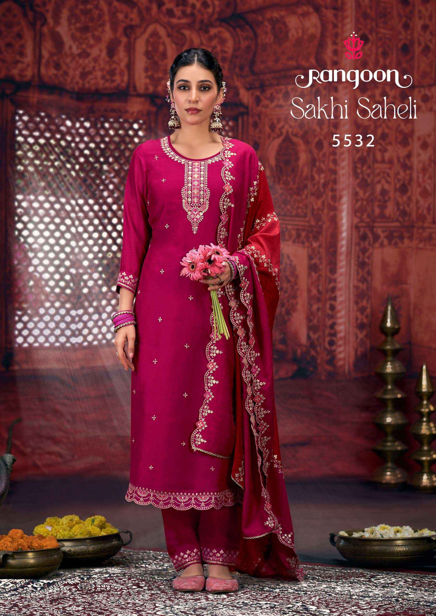 Rangoon Sakhi Saheli Silk Kurti Combo 2 pcs Catalogue