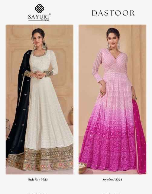 Sayuri Designer Dastoor Readymade Georgette Dress 2 pcs Catalogue