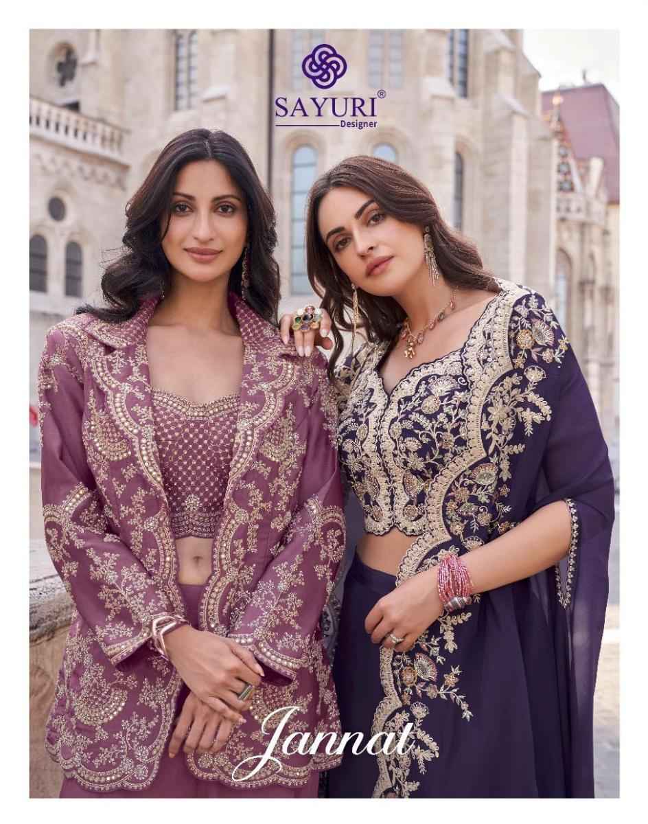 Sayuri Designer Jannat Readymade Silk Dress 3 pcs Catalogue