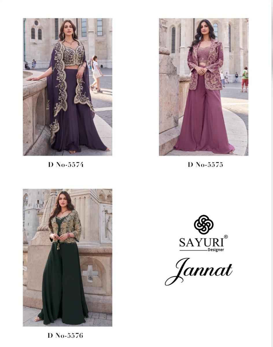 Sayuri Designer Jannat Readymade Silk Dress 3 pcs Catalogue