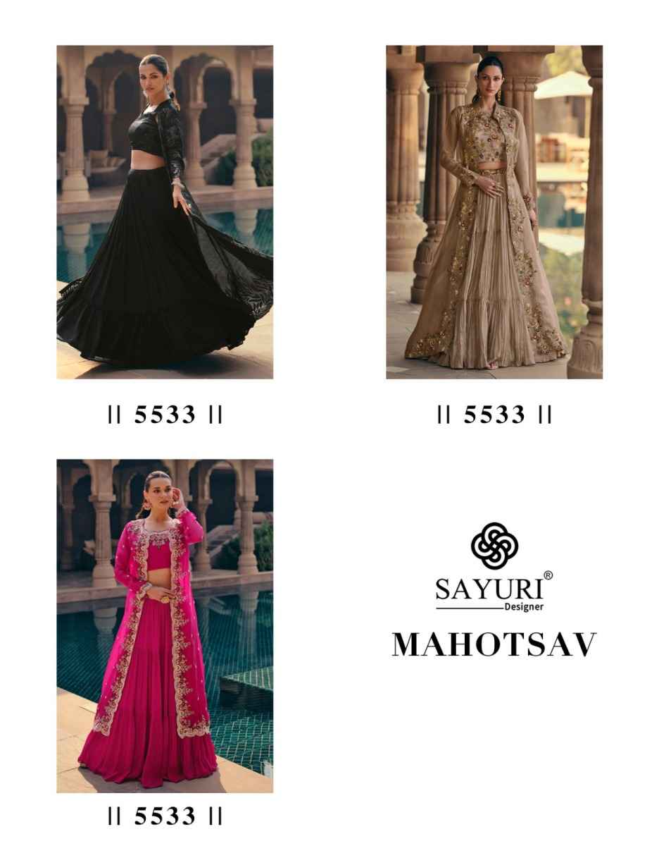 Sayuri Designer Mahotsav Readymade Chinon Silk Dress 3 pcs Catalogue