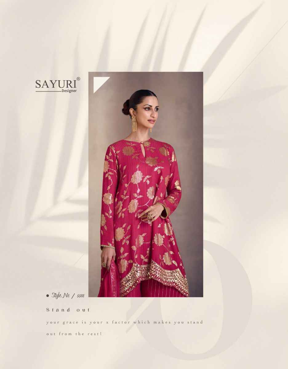 Sayuri Designer Mariyam Readymade Georgette Dress 3 pcs Catalogue