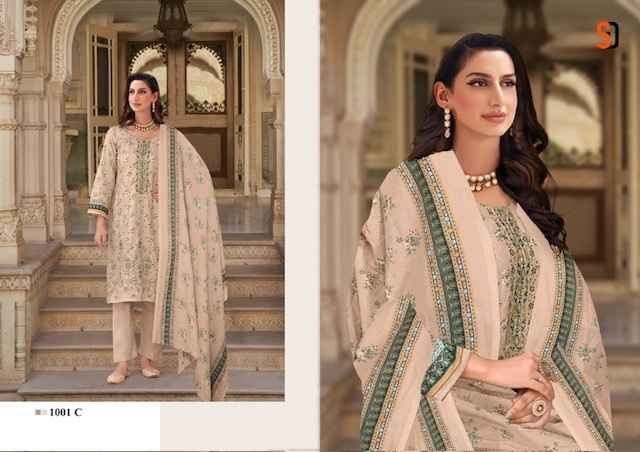 Shraddha Designer Bin Saeed Color Collection Cotton Dress Material 4 pcs Catalogue