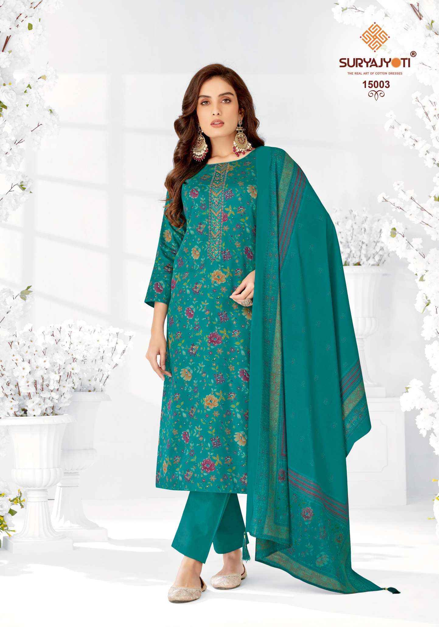 Suryajyoti Kalki Vol 15 Jam Satin Dress Material 8 Pc Catalouge