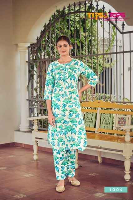 Tips & Tops Cindrella Rayon Co-ord Set 6 pcs Catalogue