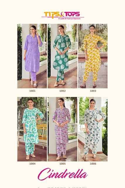 Tips & Tops Cindrella Rayon Co-ord Set 6 pcs Catalogue