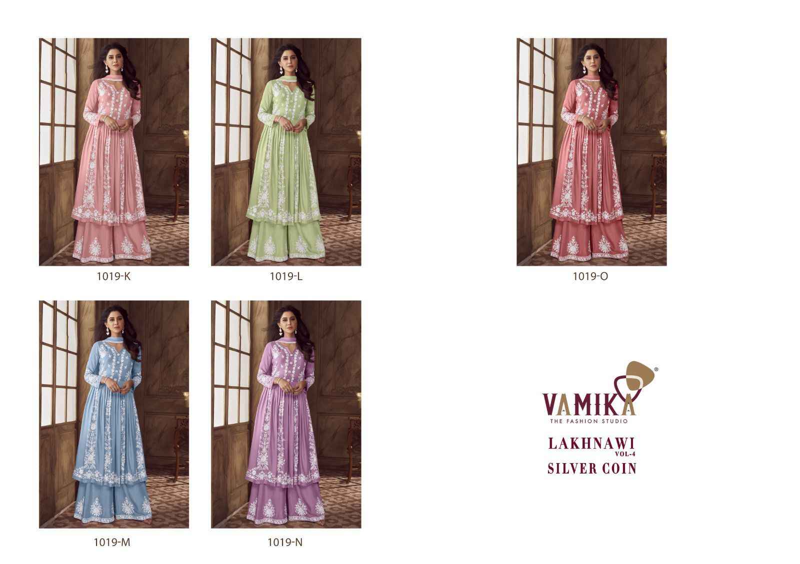 Vamika Lakhnavi Vol 4 Silver Coin Rayon Kurti Combo 5 pcs Catalogue