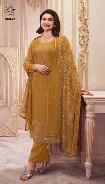 Vinay Fashion Royal Crepe 46 Crepe Dress Material 8 pcs Catalogue