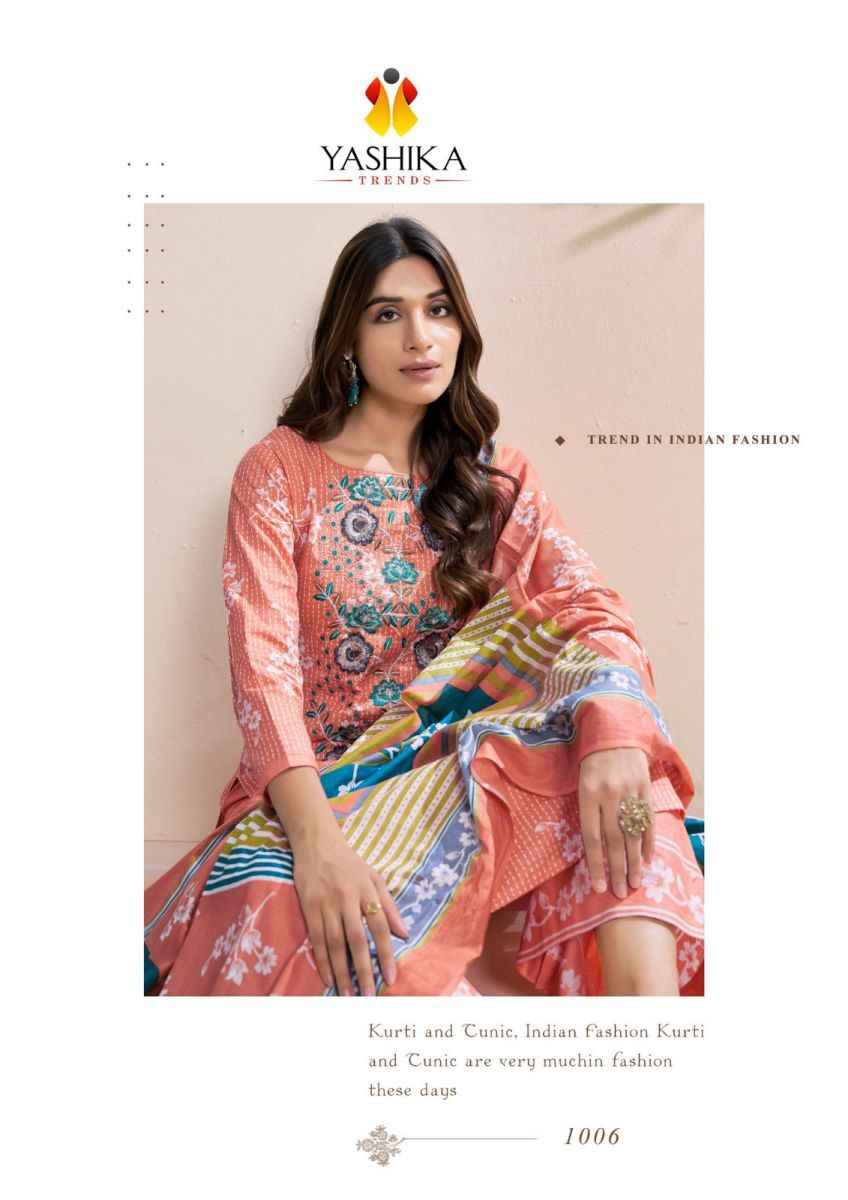 Yashika Trends Simayaa Cotton Dress Material 6 pcs Catalogue