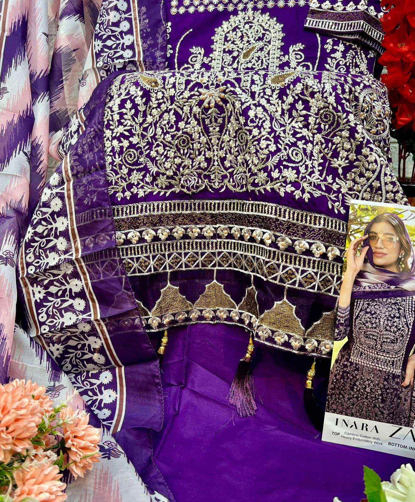 Zaha Inara Vol 1 Cotton Dress Material 5 pcs Catalogue